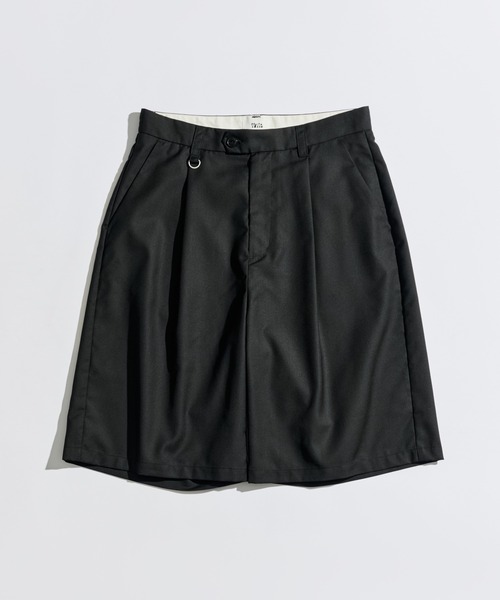 WETTEMPT(ウィテンプト)の「FUNCTIONAL 1 TUCK HALF SLACKS / ファンクショナルワンタックハーフスラックス(その他パンツ・メンズ・ブラック/チャコールグレー・LARGE/MEDIUM/SMALL)」の3枚目の写真