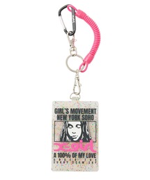 X-girl | FACE BOX AND MESSAGE RUBBER PASS CASE(パスケース)
