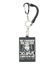 X-girl | FACE BOX AND MESSAGE RUBBER PASS CASE(パスケース)