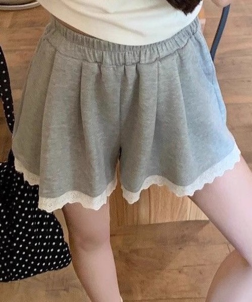 SHOUYO（ショウヨウ）の「レースヘムスウェットショートパンツ（その他パンツ・レディース・ブラック/グレー・M）」の17枚目の写真
