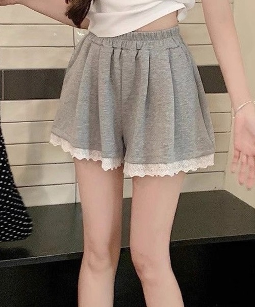 SHOUYO（ショウヨウ）の「レースヘムスウェットショートパンツ（その他パンツ・レディース・ブラック/グレー・M）」の21枚目の写真