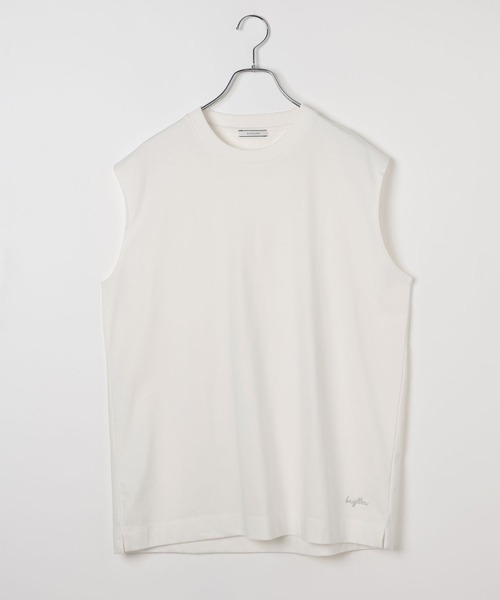 BAYFLOW(ベイフロー)の「【接触冷感】クールタッチノースリーブ(Tシャツ/カットソー・メンズ・ホワイト/ブラック・MEDIUM/LARGE)」の10枚目の写真