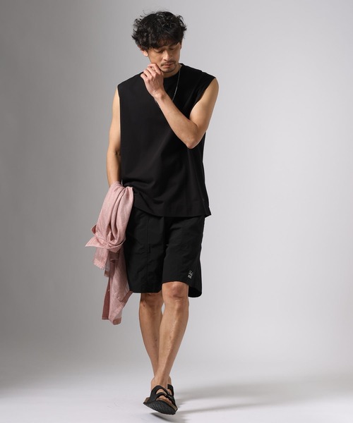 BAYFLOW(ベイフロー)の「【接触冷感】クールタッチノースリーブ(Tシャツ/カットソー・メンズ・ホワイト/ブラック・MEDIUM/LARGE)」の16枚目の写真