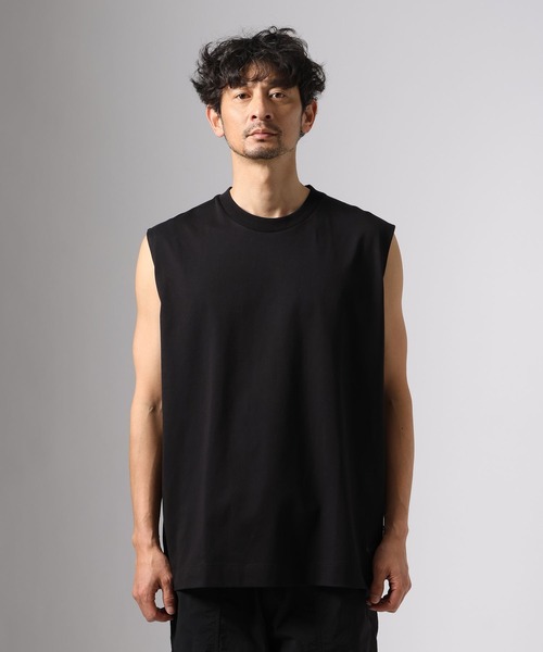 BAYFLOW(ベイフロー)の「【接触冷感】クールタッチノースリーブ(Tシャツ/カットソー・メンズ・ホワイト/ブラック・MEDIUM/LARGE)」の20枚目の写真