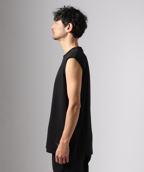 BAYFLOW(ベイフロー)の「【接触冷感】クールタッチノースリーブ(Tシャツ/カットソー・メンズ・ホワイト/ブラック・MEDIUM/LARGE)」の21枚目の写真