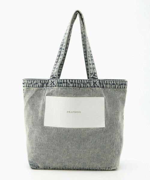FRAPBOIS(フラボア)の「デニムロゴBAG(トートバッグ・レディース・サックスブルー/ブルー・FREE)」の3枚目の写真