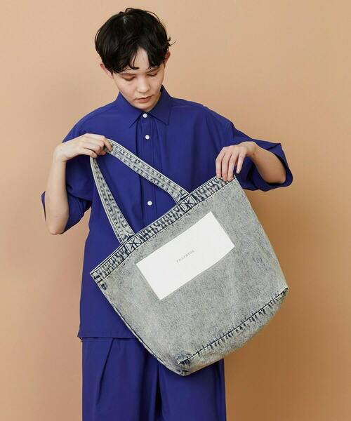 FRAPBOIS(フラボア)の「デニムロゴBAG(トートバッグ・レディース・サックスブルー/ブルー・FREE)」の10枚目の写真