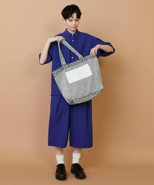 FRAPBOIS(フラボア)の「デニムロゴBAG(トートバッグ・レディース・サックスブルー/ブルー・FREE)」の17枚目の写真