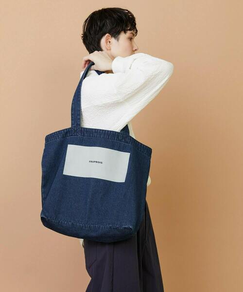 FRAPBOIS(フラボア)の「デニムロゴBAG(トートバッグ・レディース・サックスブルー/ブルー・FREE)」の20枚目の写真