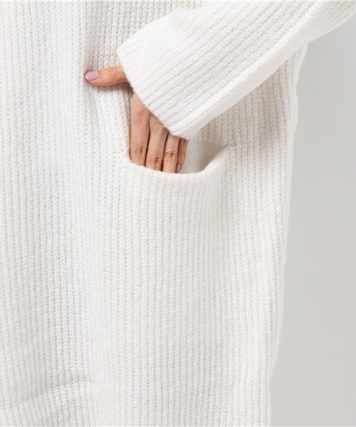 MOUSSY（マウジー）の「WRAP KNIT COAT（カーディガン/ボレロ・レディース・ホワイト/ライトグリーン/トップグレー・FREE）」の9枚目の写真