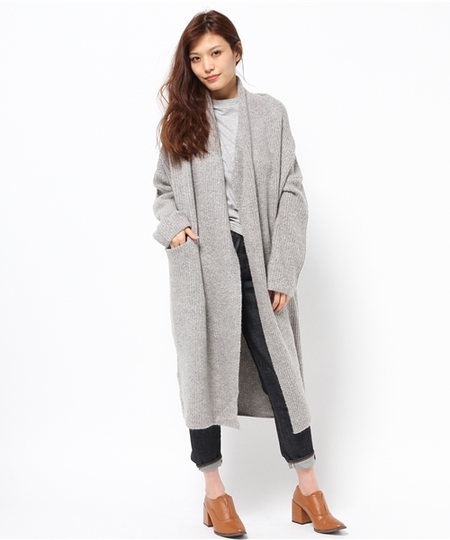 MOUSSY（マウジー）の「WRAP KNIT COAT（カーディガン/ボレロ・レディース・ホワイト/ライトグリーン/トップグレー・FREE）」の13枚目の写真