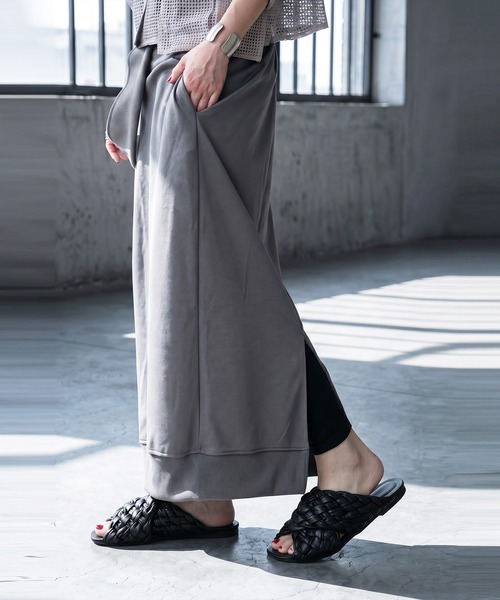 antiqua(アンティカ)の「編み込み メッシュサンダル(サンダル・レディース・ブラック・M/L/LL)」の4枚目の写真