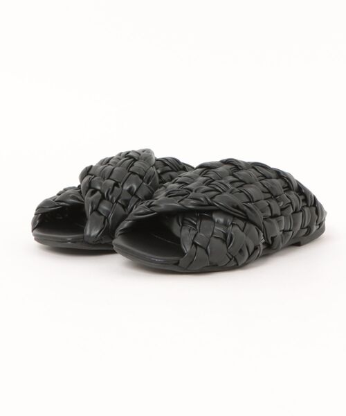 antiqua(アンティカ)の「編み込み メッシュサンダル(サンダル・レディース・ブラック・M/L/LL)」の10枚目の写真