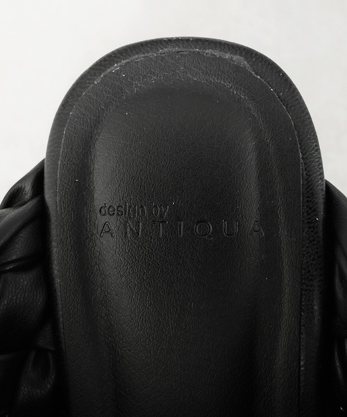antiqua(アンティカ)の「編み込み メッシュサンダル(サンダル・レディース・ブラック・M/L/LL)」の12枚目の写真