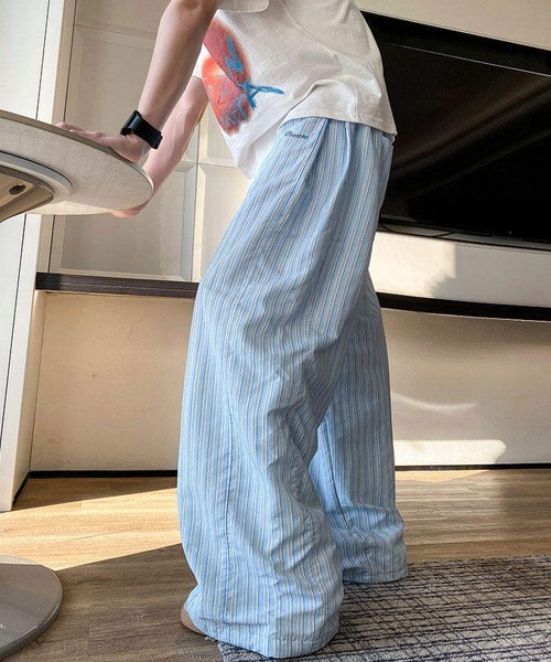 Ressaca(レサーカ)の「ストライプ柄イージーワイドパンツ(その他パンツ・メンズ・ピンク/ブルー・L/XL/M)」の18枚目の写真