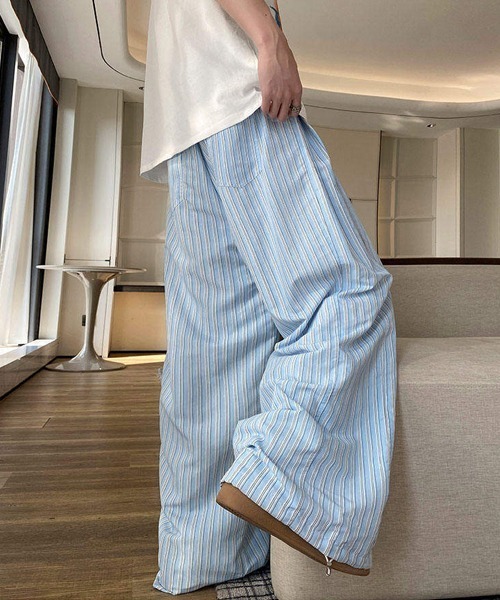 Ressaca(レサーカ)の「ストライプ柄イージーワイドパンツ(その他パンツ・メンズ・ピンク/ブルー・L/XL/M)」の17枚目の写真