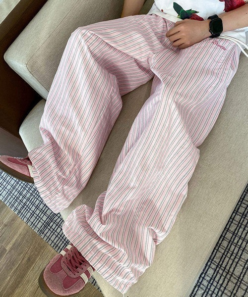 Ressaca(レサーカ)の「ストライプ柄イージーワイドパンツ(その他パンツ・メンズ・ピンク/ブルー・L/XL/M)」の11枚目の写真
