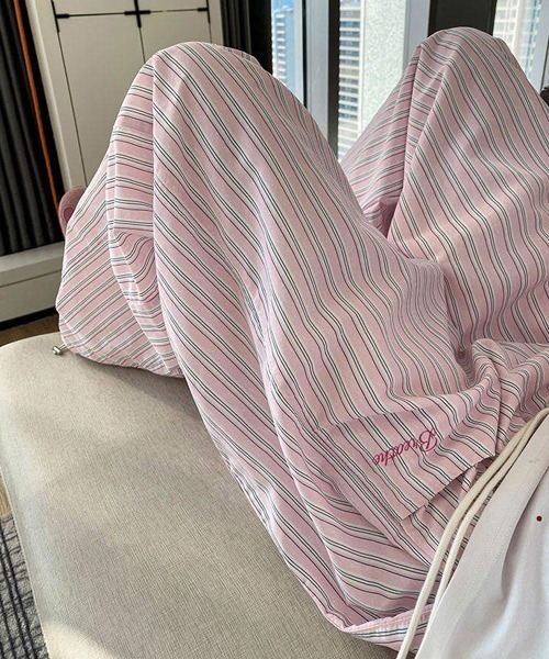 Ressaca(レサーカ)の「ストライプ柄イージーワイドパンツ(その他パンツ・メンズ・ピンク/ブルー・L/XL/M)」の7枚目の写真