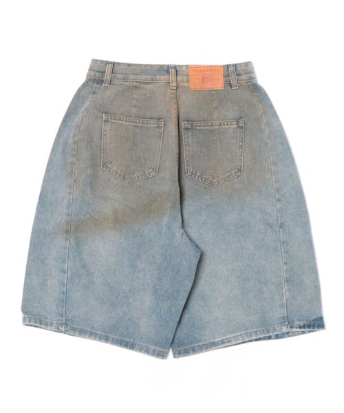 HOOK(フック)の「HOOK ヴィンテージウォッシュデニム ハーフパンツ (SS)(デニムパンツ・メンズ・ライトブルー・M/L/XL)」の5枚目の写真