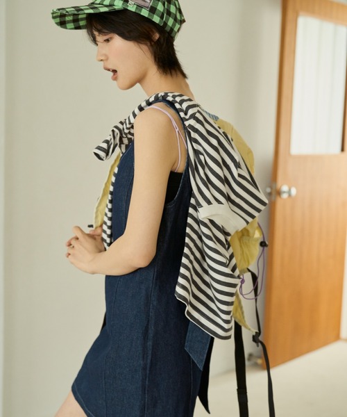 common gull products.（コモンガルプロダクツ）の「白昼路にデニムワンピース（ワンピース・レディース・ブラック系/ブルー系・SMALL/MEDIUM/LARGE）」の18枚目の写真