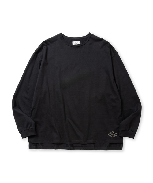 CALEE(キャリー)の「ORGANIC COTTON L/S CS(Tシャツ/カットソー・メンズ・グリーン系その他/ライトグレー/ブラック/ホワイト・MEDIUM/LARGE)」の7枚目の写真