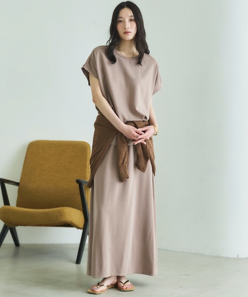 Doux archives(ドゥアルシーヴ)の「【1秒コーデ】NEW多機能フレンチスリーブカットソー(Tシャツ/カットソー・レディース・ブラウン/ブラック/モカ・FREE)」の13枚目の写真