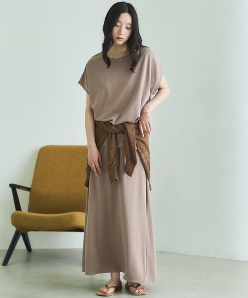 Doux archives(ドゥアルシーヴ)の「【1秒コーデ】NEW多機能フレンチスリーブカットソー(Tシャツ/カットソー・レディース・ブラウン/ブラック/モカ・FREE)」の12枚目の写真