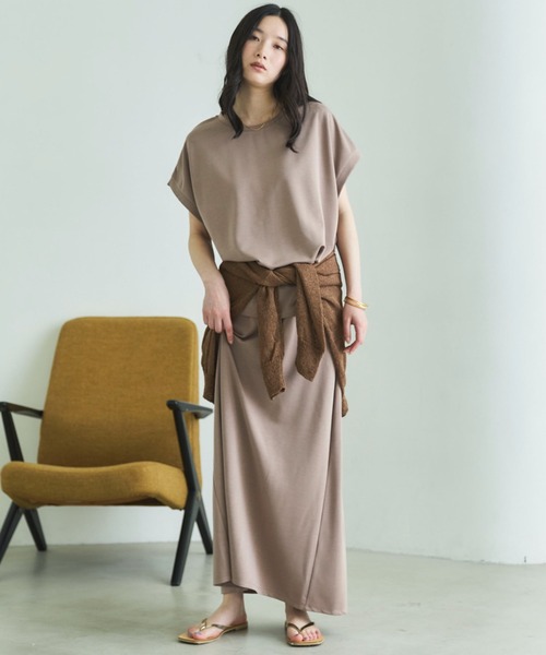 Doux archives(ドゥアルシーヴ)の「【1秒コーデ】NEW多機能フレンチスリーブカットソー(Tシャツ/カットソー・レディース・ブラウン/ブラック/モカ・FREE)」の11枚目の写真
