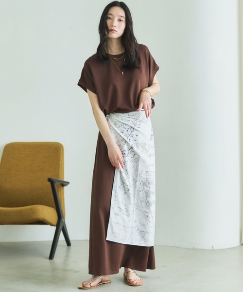 Doux archives(ドゥアルシーヴ)の「【1秒コーデ】NEW多機能フレンチスリーブカットソー(Tシャツ/カットソー・レディース・ブラウン/ブラック/モカ・FREE)」の22枚目の写真