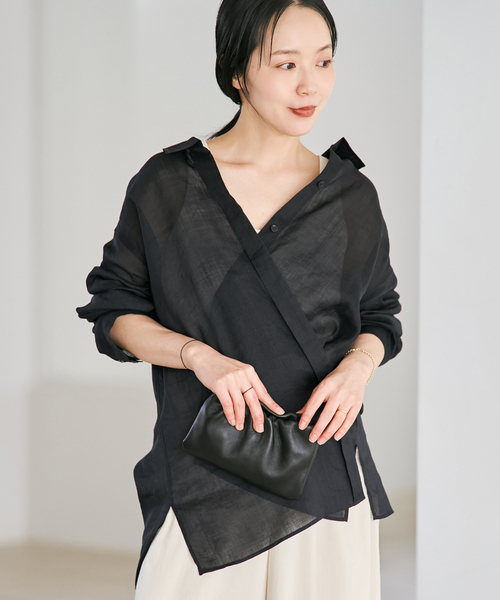 plage(プラージュ)の「Sheer シャツジャケット(シャツ/ブラウス・レディース・ネイビー/カーキ・FREE)」の20枚目の写真
