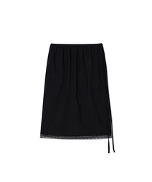 SHIRRING LACE SKIRT (3color, 2size)