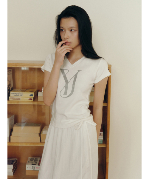Yuje（ユジェ）の「SHIRRING LACE SKIRT (3color, 2size)（スカート・レディース・ライトピンク/Off White/ブラック・SMALL/MEDIUM）」の12枚目の写真