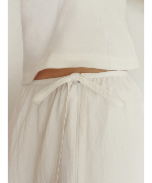 Yuje（ユジェ）の「SHIRRING LACE SKIRT (3color, 2size)（スカート・レディース・ライトピンク/Off White/ブラック・SMALL/MEDIUM）」の15枚目の写真