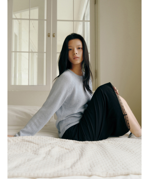 Yuje（ユジェ）の「SHIRRING LACE SKIRT (3color, 2size)（スカート・レディース・ライトピンク/Off White/ブラック・SMALL/MEDIUM）」の17枚目の写真