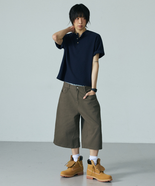 LXT（エルエックスティー）の「ツイルコットンワイドバermudaパンツ[カーキ]（その他パンツ・メンズ・その他・SMALL/MEDIUM/LARGE/X-LARGE）」の10枚目の写真