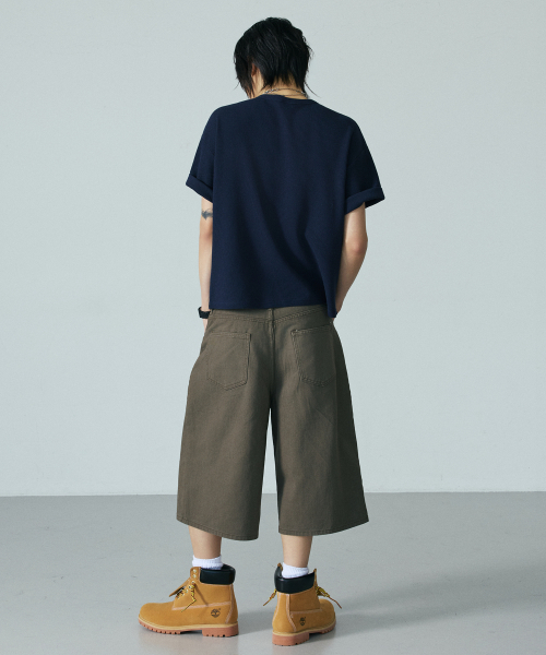 LXT（エルエックスティー）の「ツイルコットンワイドバermudaパンツ[カーキ]（その他パンツ・メンズ・その他・SMALL/MEDIUM/LARGE/X-LARGE）」の2枚目の写真
