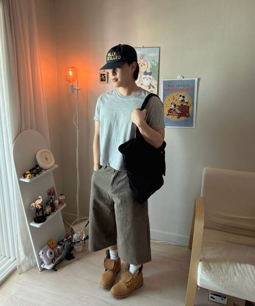 LXT（エルエックスティー）の「ツイルコットンワイドバermudaパンツ[カーキ]（その他パンツ・メンズ・その他・SMALL/MEDIUM/LARGE/X-LARGE）」の6枚目の写真