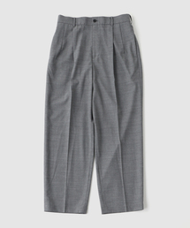 ATON（エイトン）の「ATON（エイトン）TWIST WOOL GAUZE TWO TUCKED EASY PA（スラックス）」