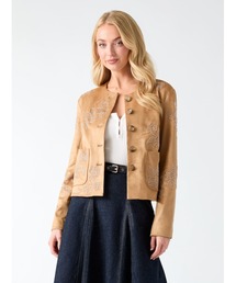 Guess | OCEANE Suede Beaded Jacket ジャケット(ノーカラージャケット)