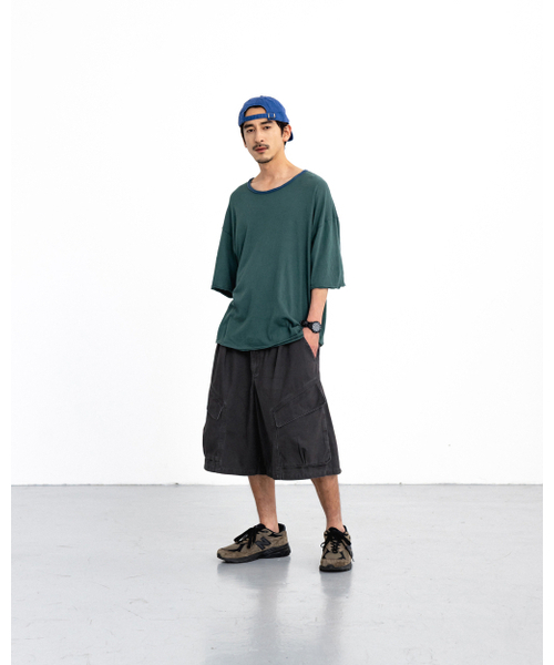 ANGLAN(アングラン)の「Structural Cargo Half Pants - Charcoal(その他パンツ・メンズ・その他・1/2)」の5枚目の写真