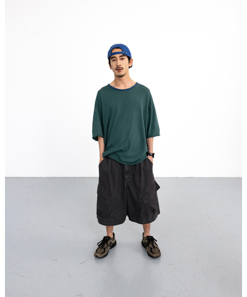 ANGLAN(アングラン)の「Structural Cargo Half Pants - Charcoal(その他パンツ・メンズ・その他・1/2)」の6枚目の写真
