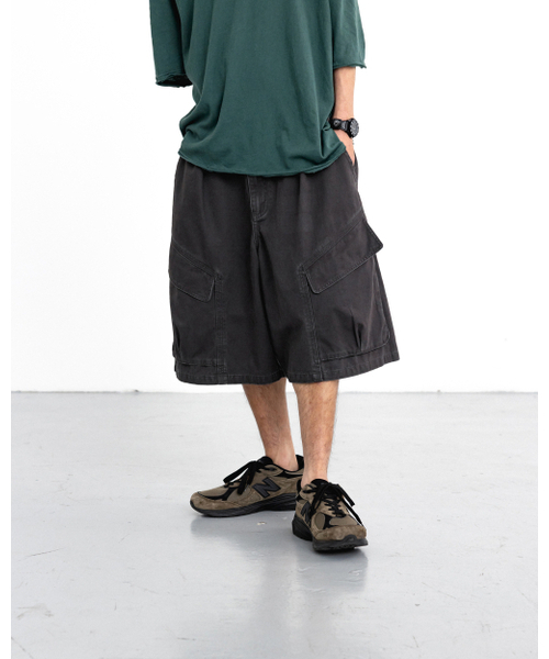 ANGLAN(アングラン)の「Structural Cargo Half Pants - Charcoal(その他パンツ・メンズ・その他・1/2)」の9枚目の写真