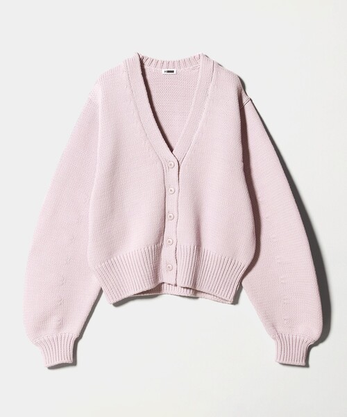 H BEAUTY&YOUTH UNITED ARROWS(エイチビューティーアンドユースユナイテッドアローズ)の「<H>コットンナイロン リリヤーン カーディガン(カーディガン/ボレロ・レディース・ブラック/ライラック・FREE)」の13枚目の写真