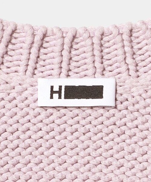 H BEAUTY&YOUTH UNITED ARROWS(エイチビューティーアンドユースユナイテッドアローズ)の「<H>コットンナイロン リリヤーン カーディガン(カーディガン/ボレロ・レディース・ブラック/ライラック・FREE)」の4枚目の写真
