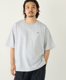 【WEB限定】SHIPS Colors:〈汗染み防止〉タイニーロゴ Tシャツ