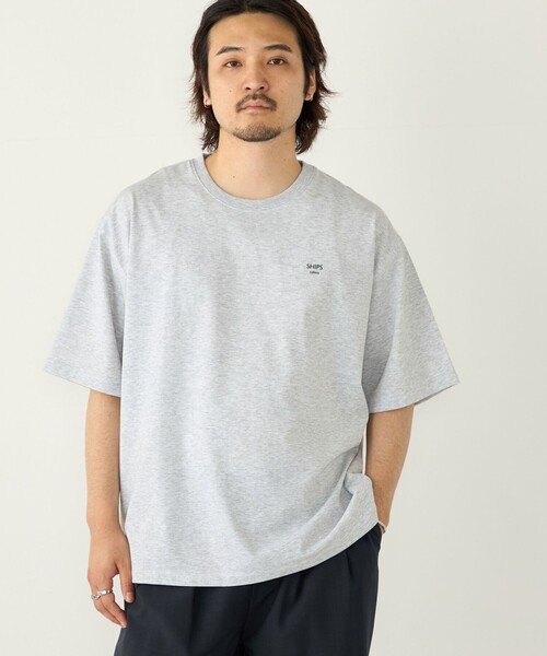 SHIPS Colors（シップス カラーズ）の「【WEB限定】SHIPS Colors:〈汗染み防止〉タイニーロゴ Tシャツ（Tシャツ/カットソー・メンズ・ダークグレー/イエロー系その他2/オフホワイト/グレー/ライトグリーン・LARGE/MEDIUM）」の2枚目の写真