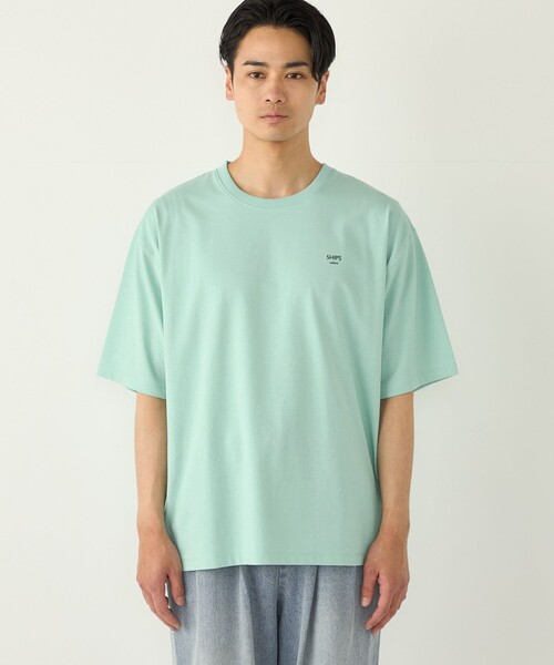 SHIPS Colors（シップス カラーズ）の「【WEB限定】SHIPS Colors:〈汗染み防止〉タイニーロゴ Tシャツ（Tシャツ/カットソー・メンズ・ダークグレー/イエロー系その他2/オフホワイト/グレー/ライトグリーン・LARGE/MEDIUM）」の18枚目の写真