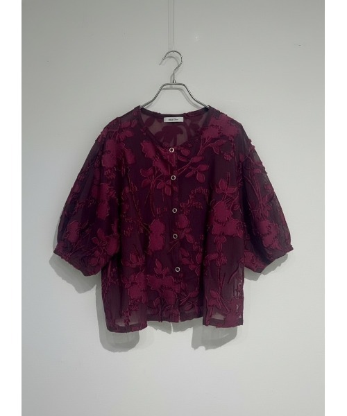 Muel Chic（ミュエルシック）の「Grow cardigan / グロウカーディガン（カーディガン/ボレロ・レディース・ブラック/オフホワイト/マルーン/シアン・FREE）」の12枚目の写真