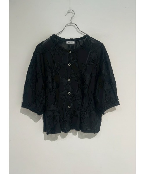 Muel Chic（ミュエルシック）の「Grow cardigan / グロウカーディガン（カーディガン/ボレロ・レディース・ブラック/オフホワイト/マルーン/シアン・FREE）」の10枚目の写真