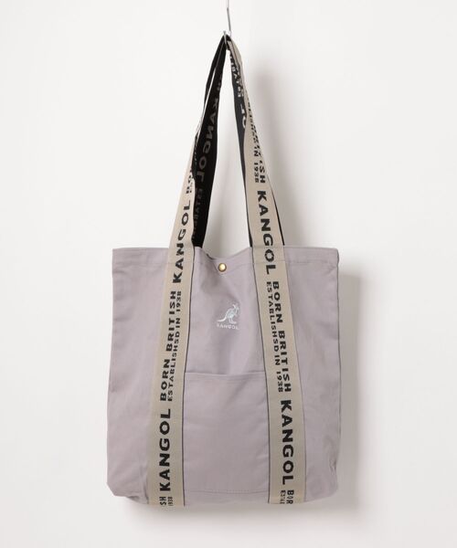 KANGOL(カンゴール)の「【KANGOL】コットン 刺繍 TOTE BAG / トートバッグ(トートバッグ・メンズ・グレー/ブラック/ブルー/その他・FREE)」の2枚目の写真